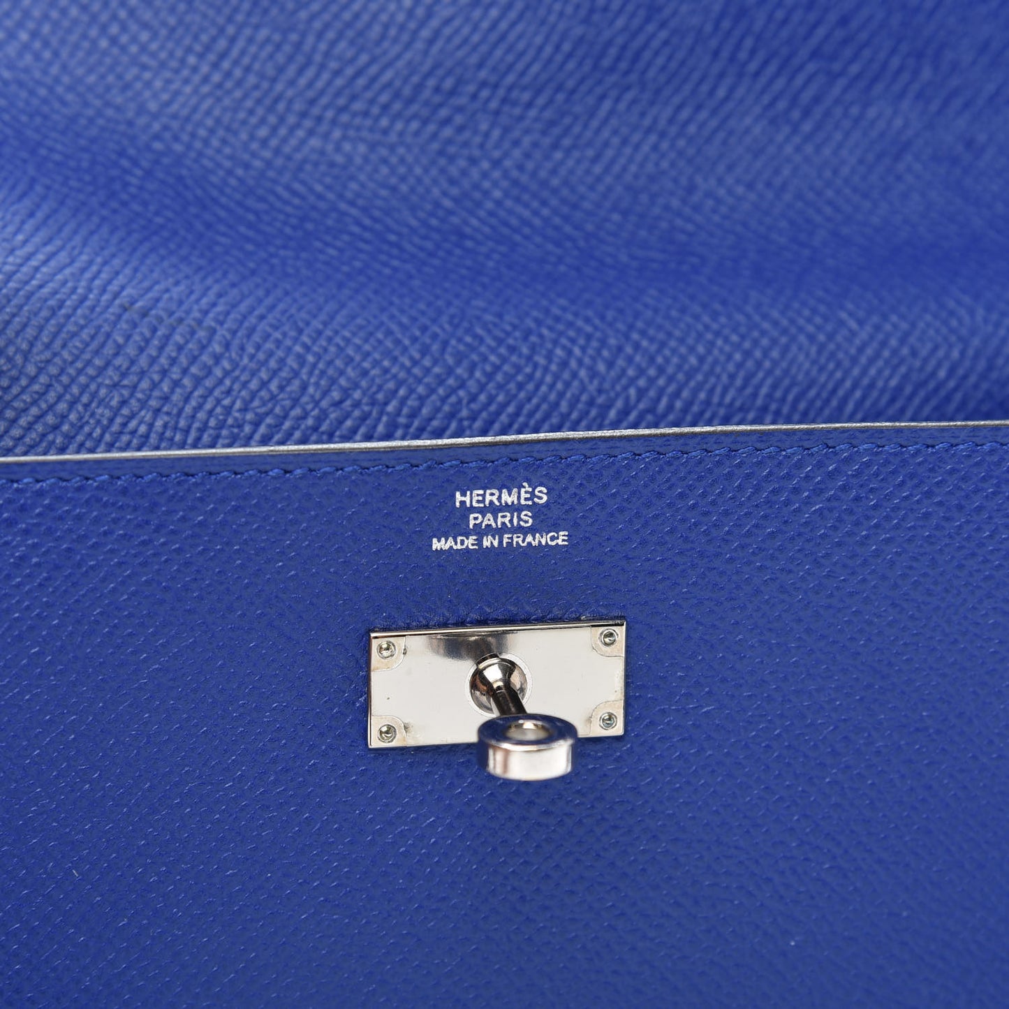 Epsom Kelly Longue Wallet Bleu Electrique