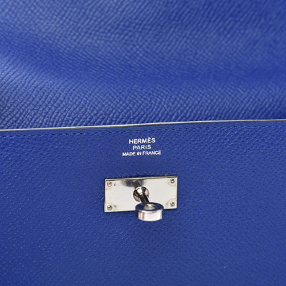 Hermes Epsom Kelly Longue Wallet Bleu Electrique 6 of 11