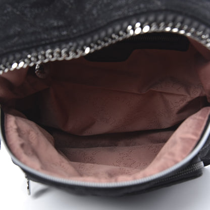 Stella McCartney Shaggy Deer Quilted Small Falabella Backpack Black 4 of 9