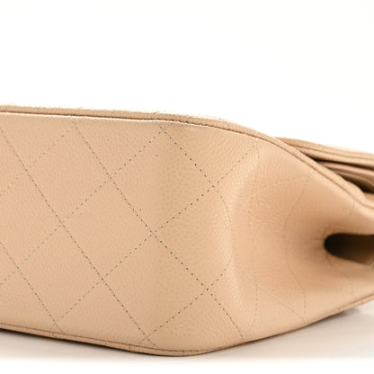 Chanel Caviar Quilted Jumbo Double Flap Beige Clair 9 of 10