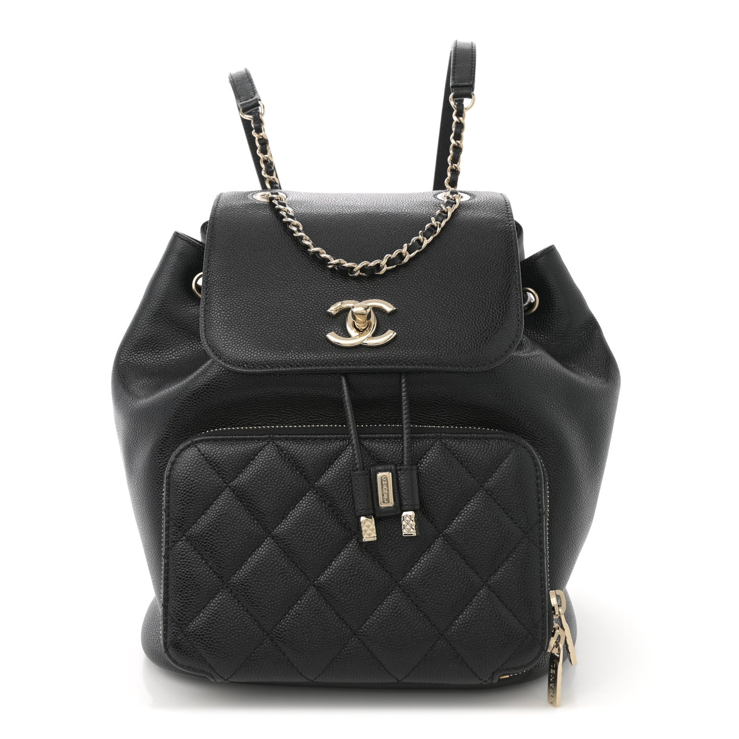 Caviar Quilted Business Affinity Backpack Black