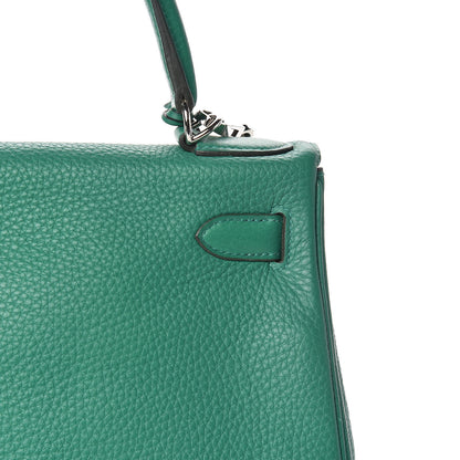 Hermes Taurillon Clemence Kelly Retourne 28 Vert Vertigo 30 of 33