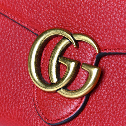 Gucci Calfskin GG Marmont Chain Wallet Vulcanic Red 6 of 6