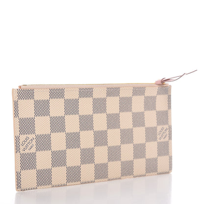Louis Vuitton Damier Azur Felicie Chain Wallet Zippered Insert Rose Ballerine 3 of 8