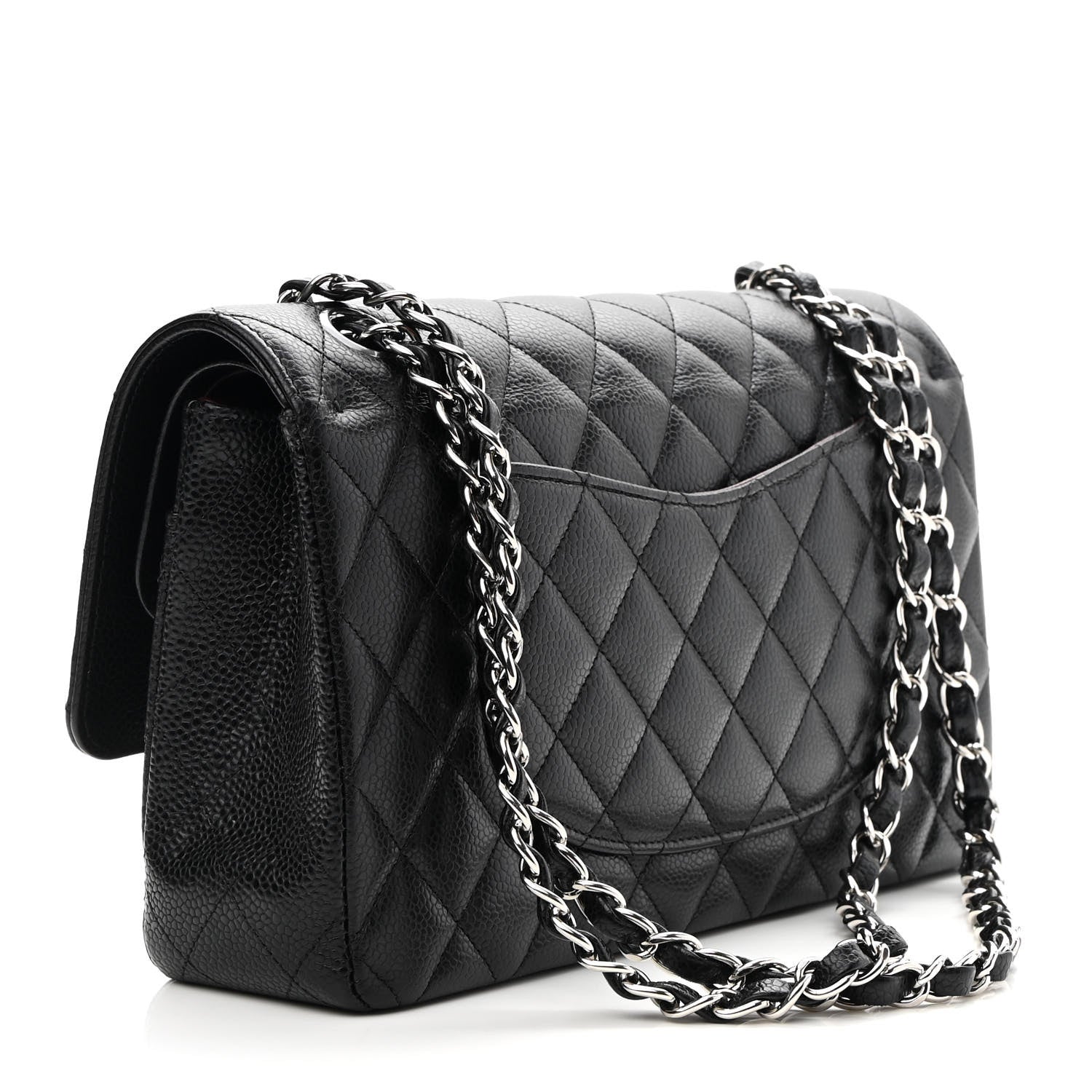 Chanel Caviar Quilted Medium Double Flap Black 3 of 10