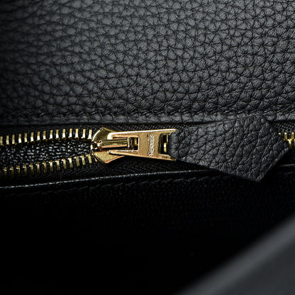 Hermes Togo Matte Alligator Kelly Retourne Touch 28 Black 25 of 39