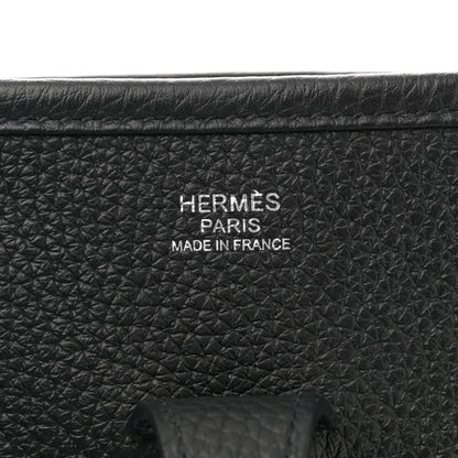 Hermes Taurillon Clemence Evelyne III PM Black 6 of 11