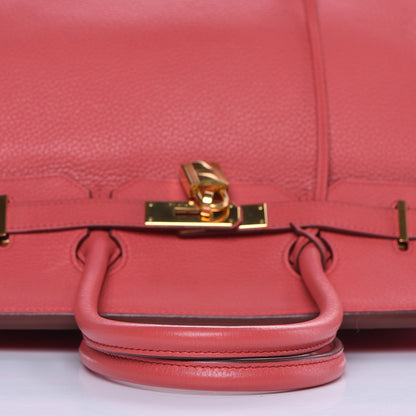 Hermes Taurillon Clemence Birkin 35 Bougainvillea 28 of 33