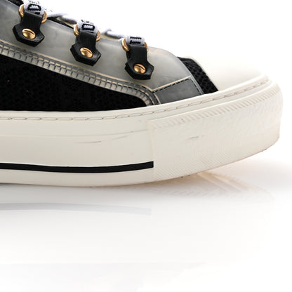 Christian Dior Technical Knit Calfskin Cannage Womens Walk'N'Dior High Top Sneakers 41 Black 9 of 12