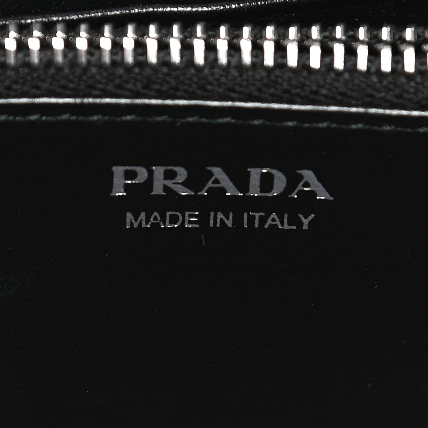 Prada Soft Calfskin Diagramme Zip Around Wallet Black 6 of 13