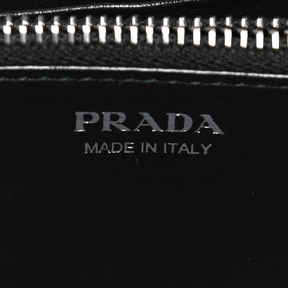 Prada Soft Calfskin Diagramme Zip Around Wallet Black 6 of 13