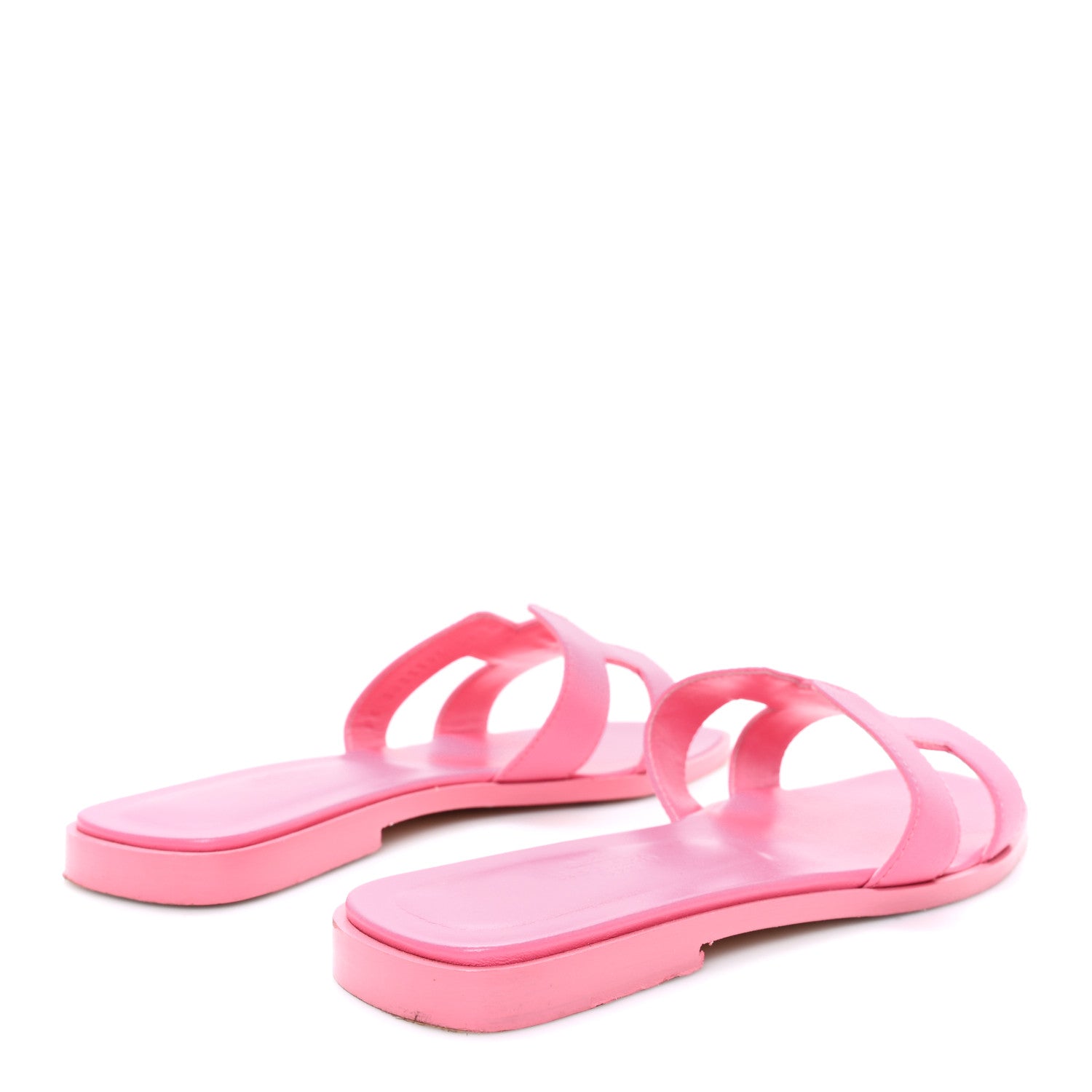 Hermes Box Calfskin Oran Sandals 36.5 Rose Boise 5 of 10