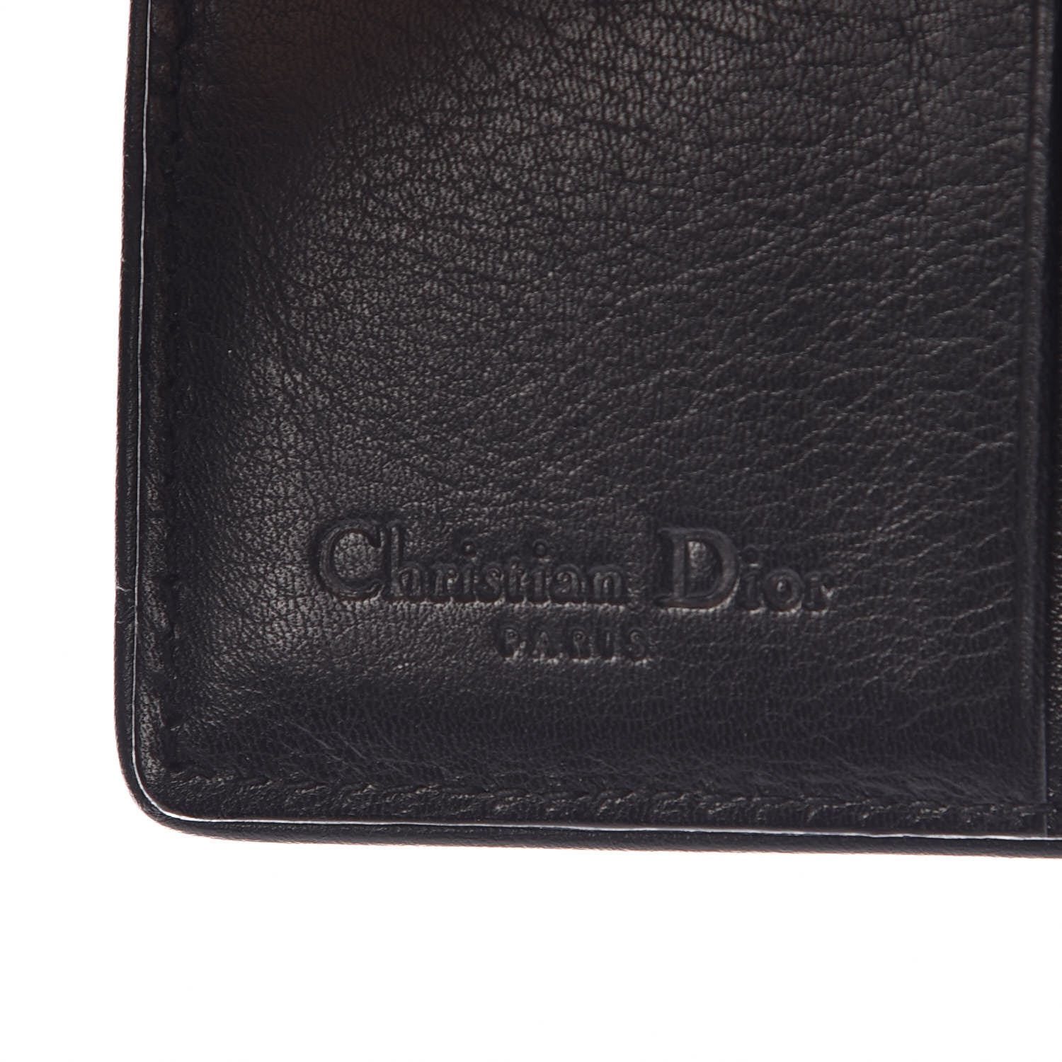 Christian Dior Nylon Logo Compact Wallet Black 6 of 6