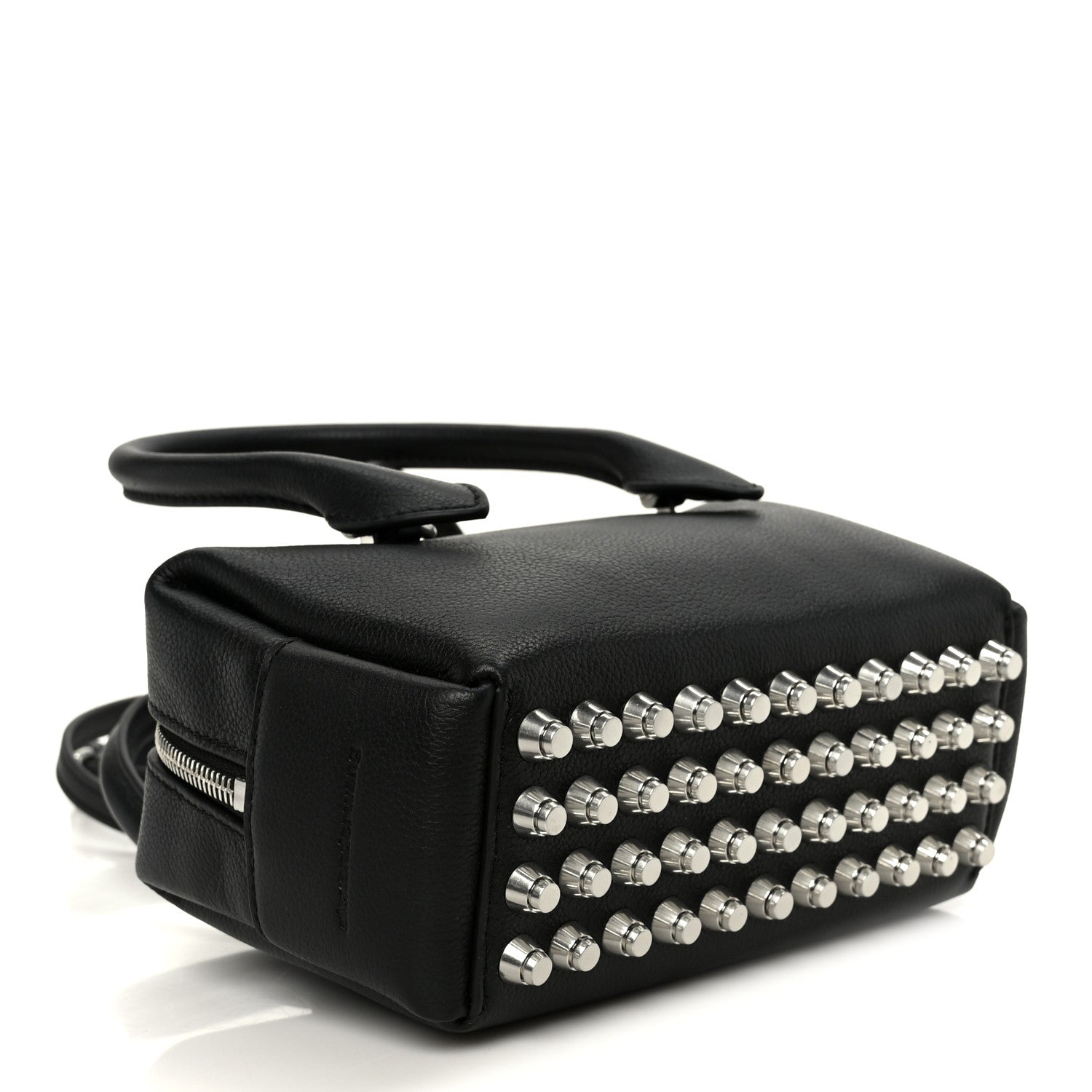 Alexander Wang Calfskin Small Roux Top Handle Bag Black 4 of 10