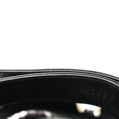 Hermes Techno Fringed H Canvas Caflskin Womens Chypre Sandals 38 Prunoir Black 9 of 11