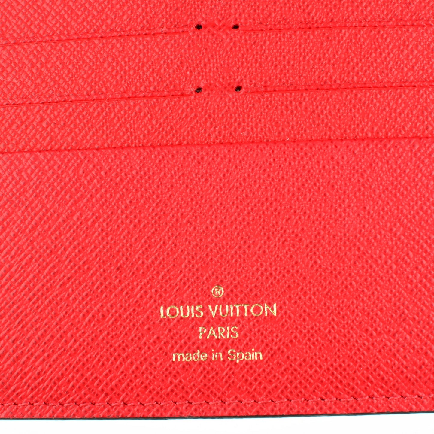 Damier Ebene Insolite Wallet Red