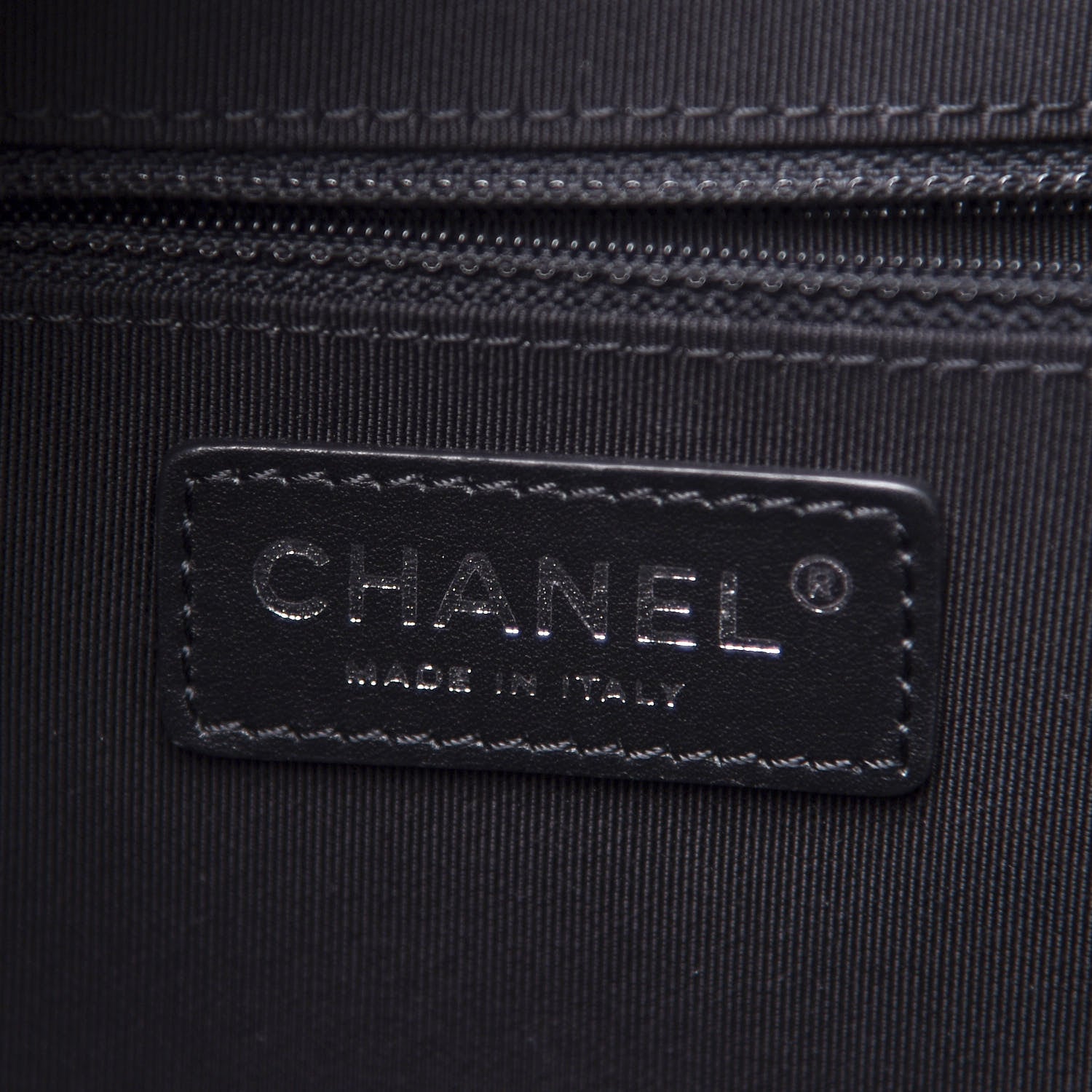 Chanel Calfskin Quilted Small Easy Shopping Tote Black 5 of 10