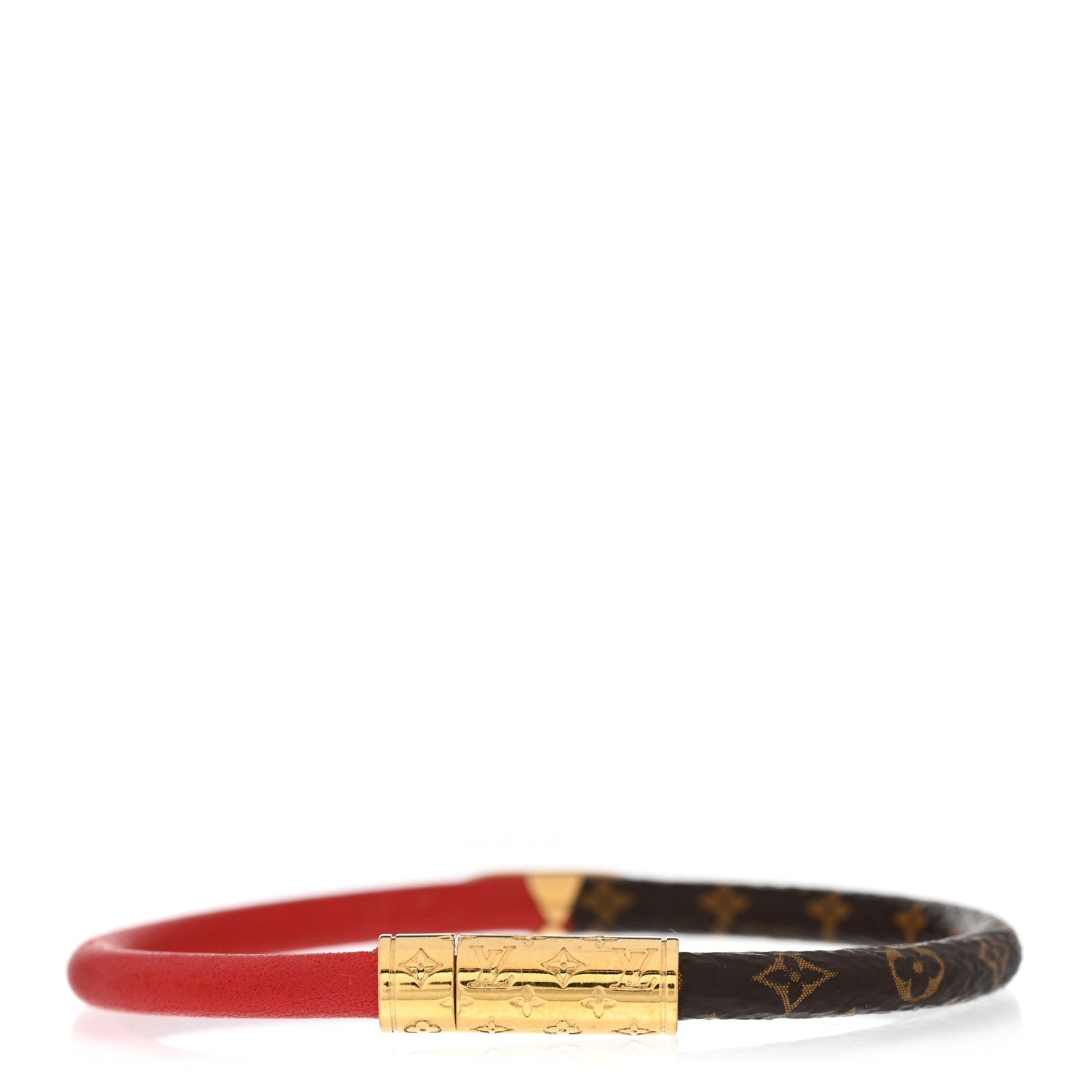 Louis Vuitton Monogram Daily Confidential Bracelet Red 1 of 6