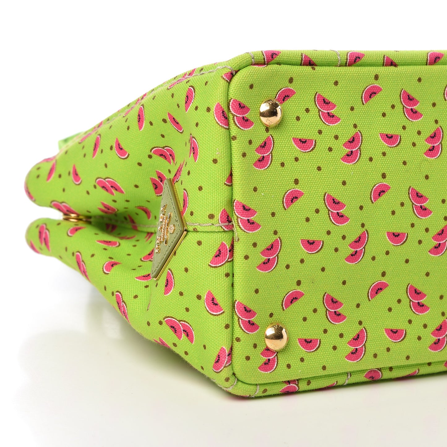 Canapa Watermelon Print Small Logo Tote Erba