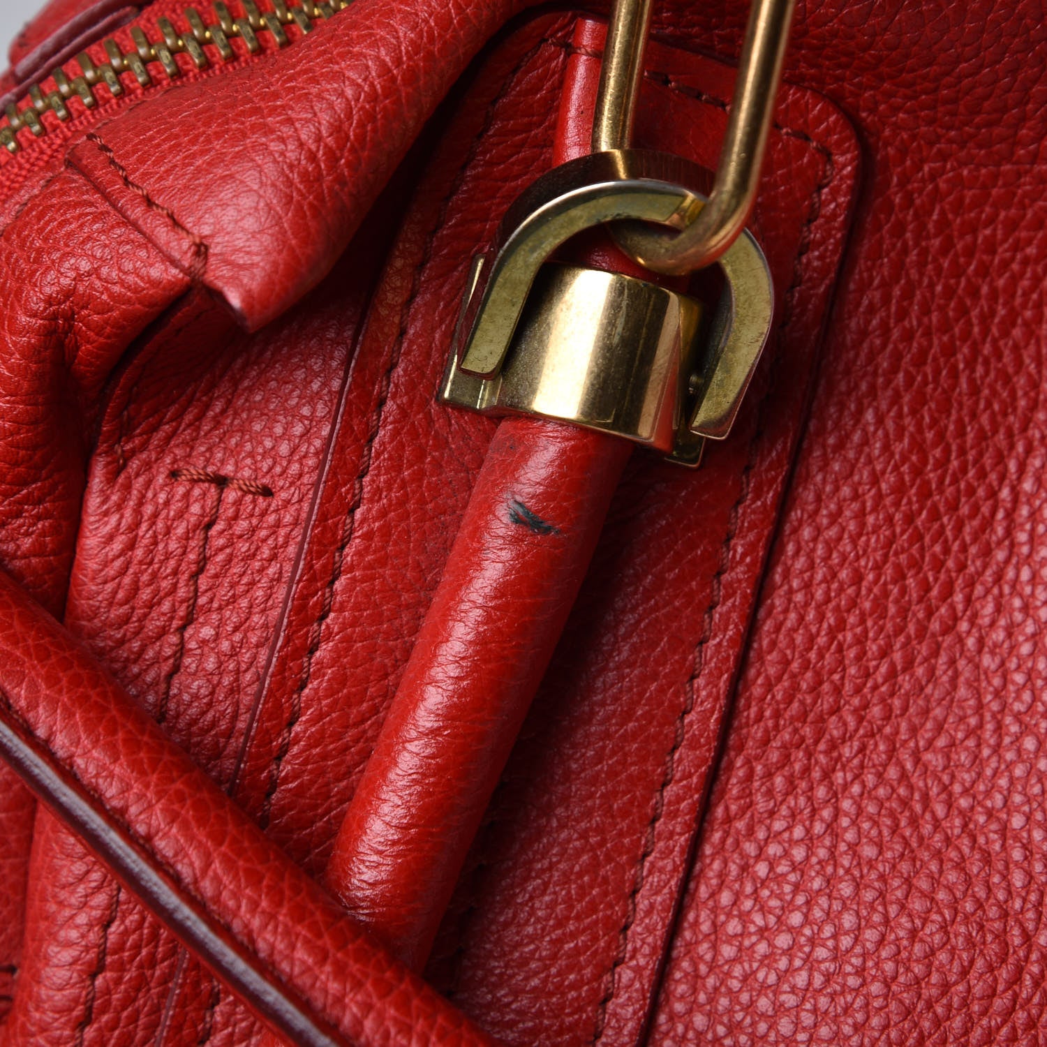 Chloe Calfskin Medium Paraty Holly Berry 10 of 17