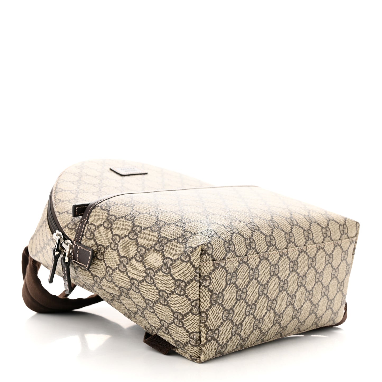 GG Supreme Monogram Margaux Calfskin Childrens Day Backpack Beige Ebony Cocoa Dark Chocolate