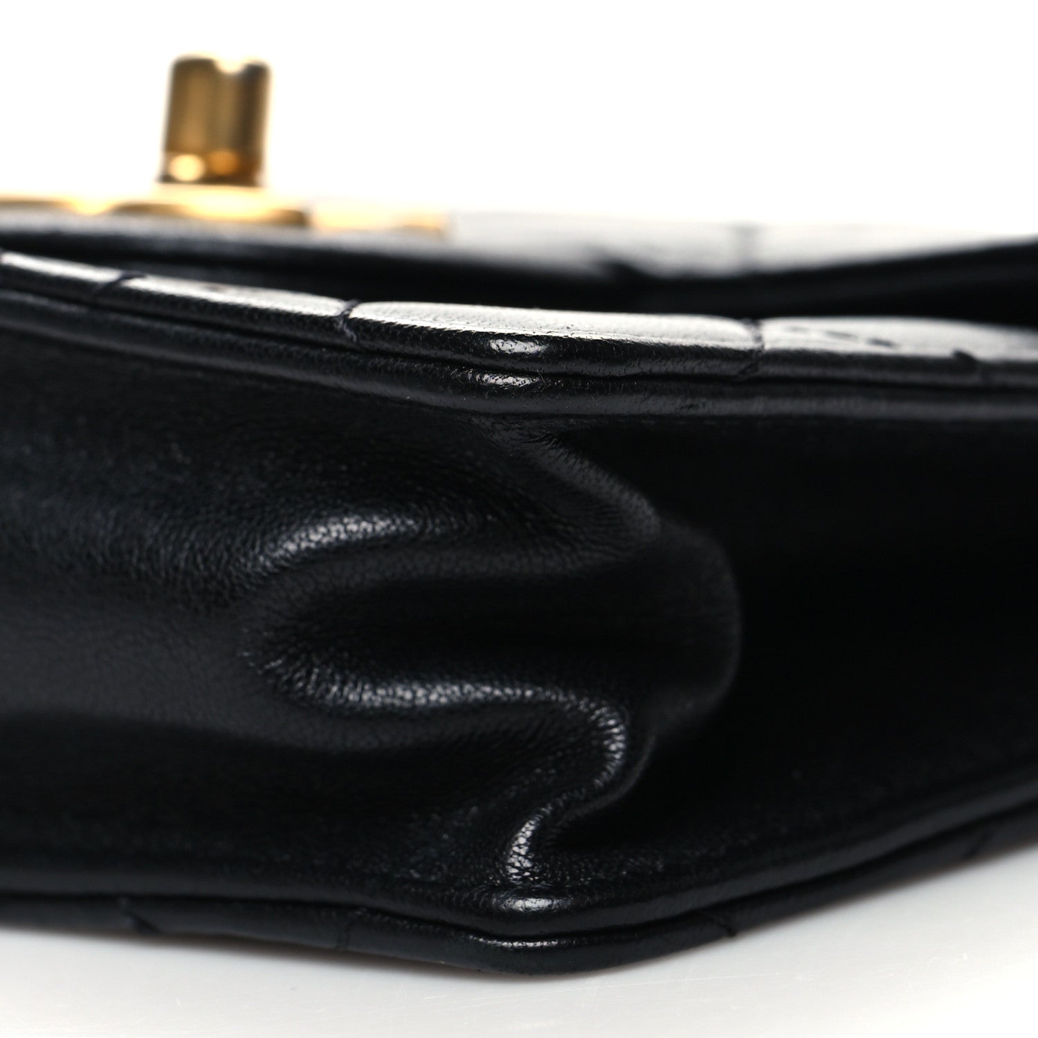 Chanel Goatskin Quilted Chic Pearls Flap Black 9 of 10
