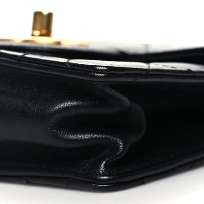 Chanel Goatskin Quilted Chic Pearls Flap Black 9 of 10