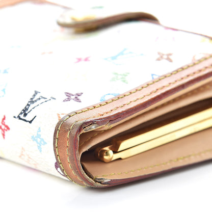 Louis Vuitton Monogram Multicolor French Purse Wallet White 19 of 21