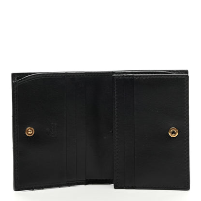 Gucci Calfskin Matelasse GG Marmont Card Case Wallet Black 5 of 7