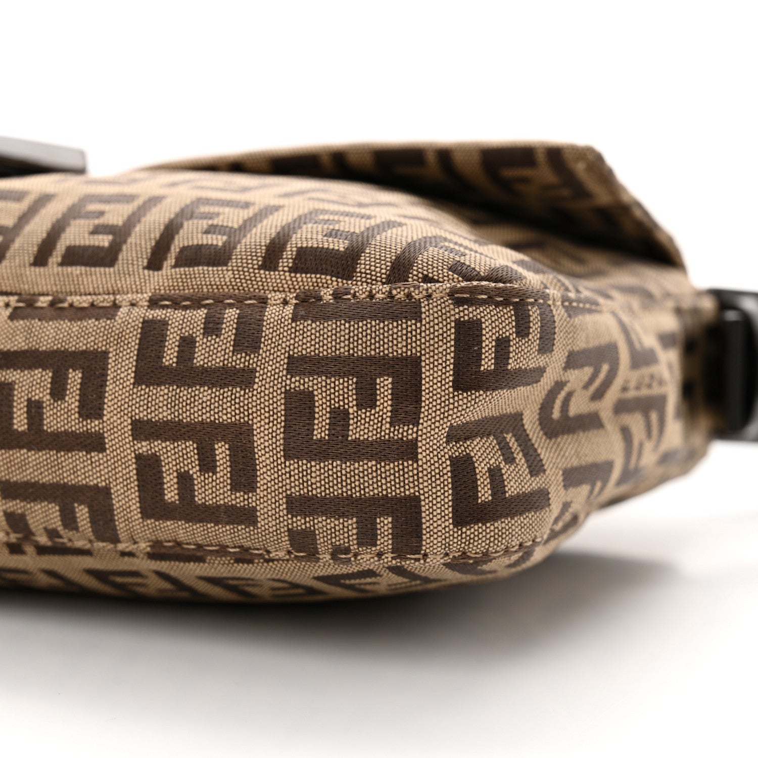 Fendi Zucchino Baguette Toro Mogano Panna 9 of 12