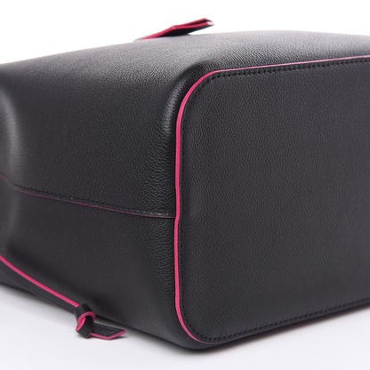 Louis Vuitton Calfskin Lockme Bucket Black 7 of 11