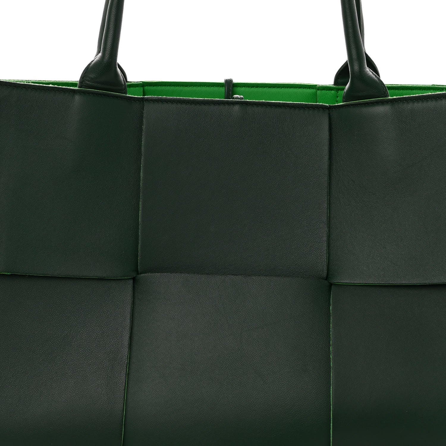 Bottega Veneta Calfskin Maxi Intrecciato Medium Arco Tote Raintree 8 of 11