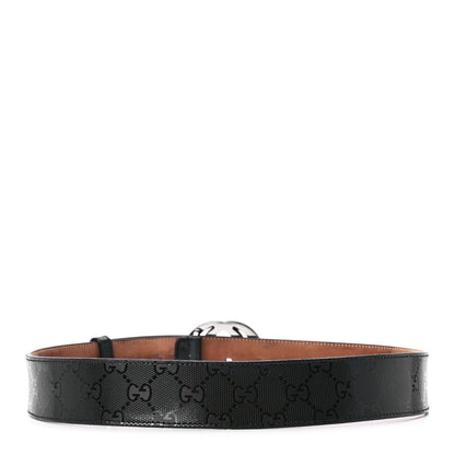 Gucci Imprime Monogram Interlocking G Belt Black 2 of 9