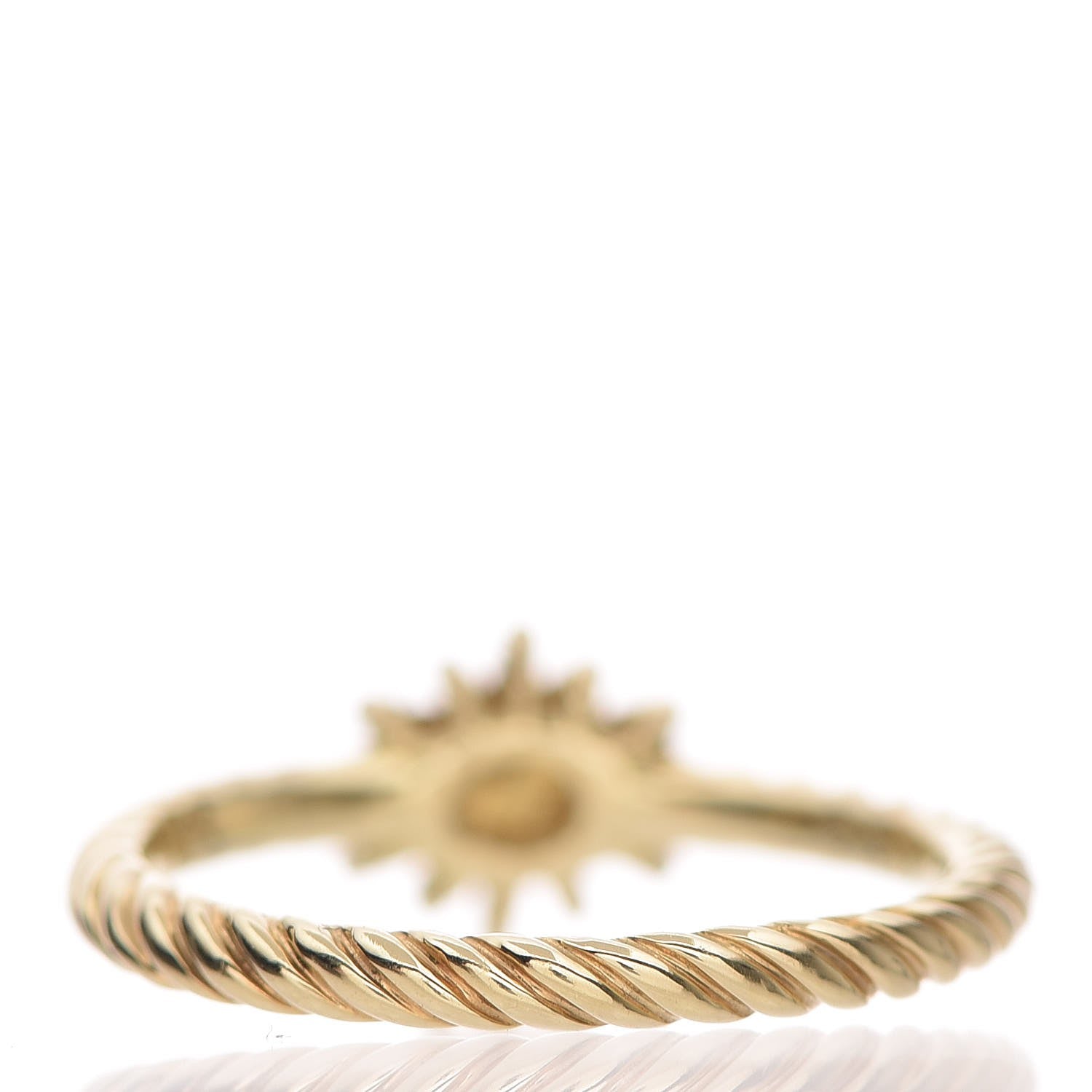 David Yurman 18K Yellow Gold Diamond 2mm Starburst Ring 51.9 6 3 of 6