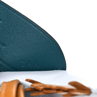 Hermes Milo Lambskin Grigri Rodeo Pegase Horse Bag Charm PM Bleu Brume Sesame Vert Bosphore 4 of 4
