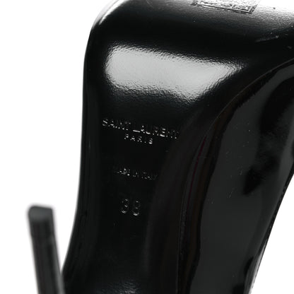 Saint Laurent Vernice Chiffon Zoe 105 Pump 38 Black 9 of 10