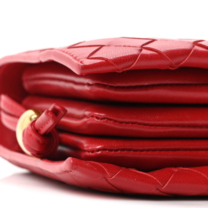 Bottega Veneta Nappa Intrecciato Trio Pouch On Strap Red 8 of 9