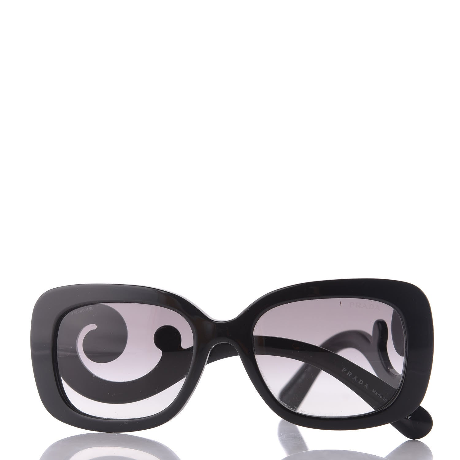 Prada Acetate Baroque Sunglasses SPR 27O Black 9 of 9