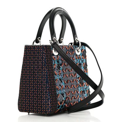 Christian Dior Sequin Medium Lady Dior Black Multicolor 3 of 15