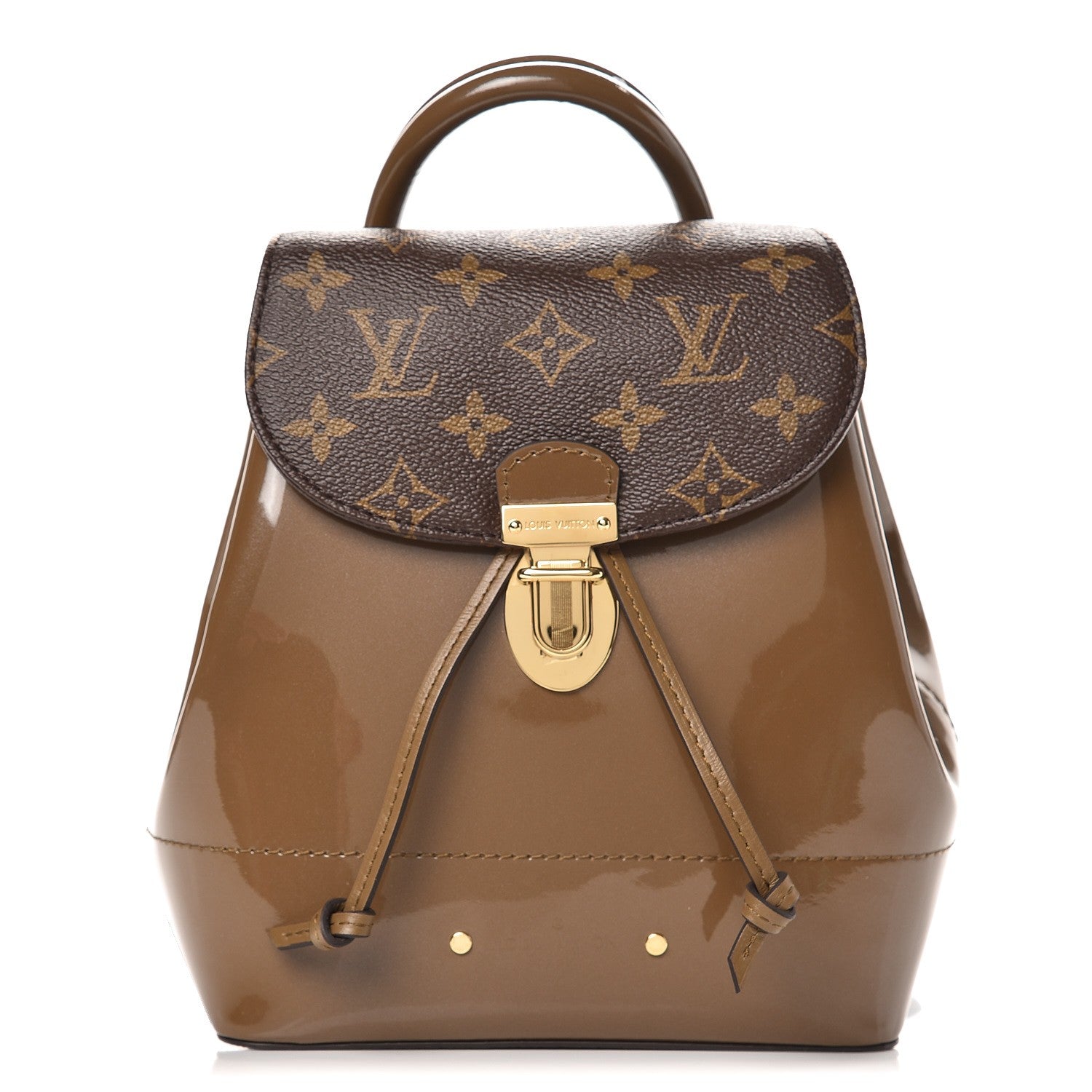 Louis Vuitton Patent Monogram Hot Springs Backpack Vert Bronze 1 of 7