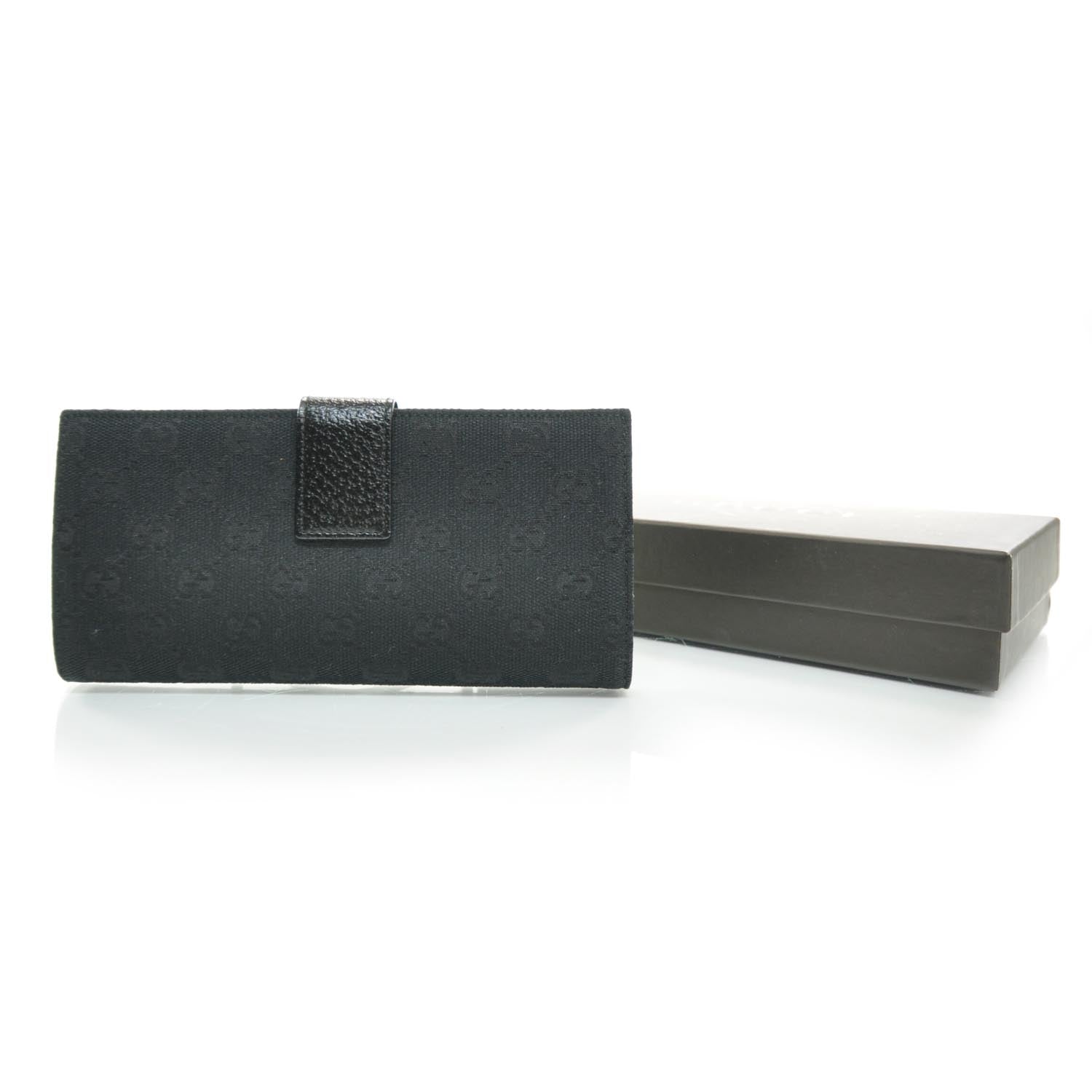 Gucci Monogram Eclipse Continental Wallet Black 2 of 8