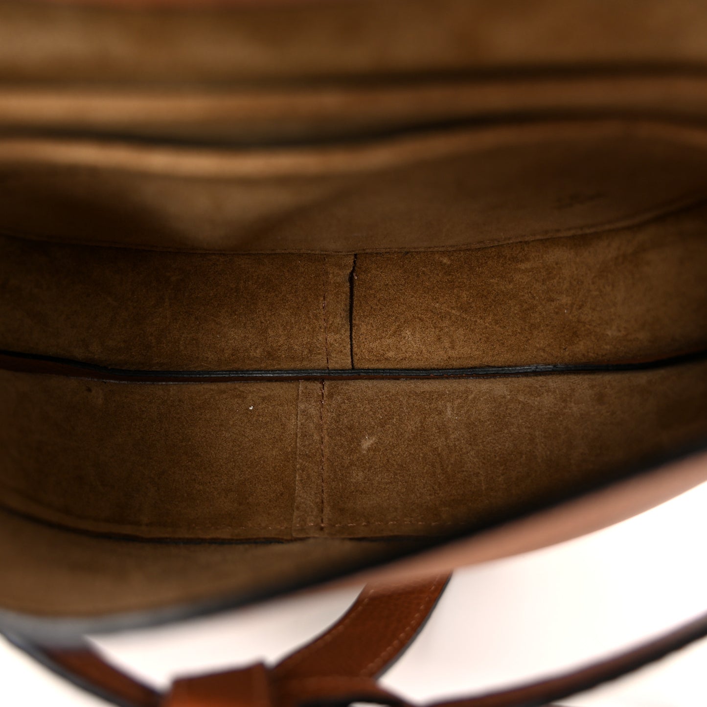 Pebble Grain Calfskin Mini Gate Dual Bag Tan