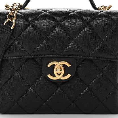 Chanel Caviar Quilted Handy Box Vanity Case Black 8 of 12