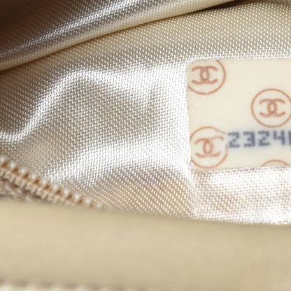 Chanel Lambskin Diagonal Quilted Tassel Camera Bag Light Beige 10 of 19