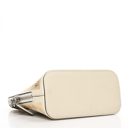 Gucci X SEGA Calfskin GUCCY Stars Mini Dome Shoulder Bag Mystic White Gold 4 of 8