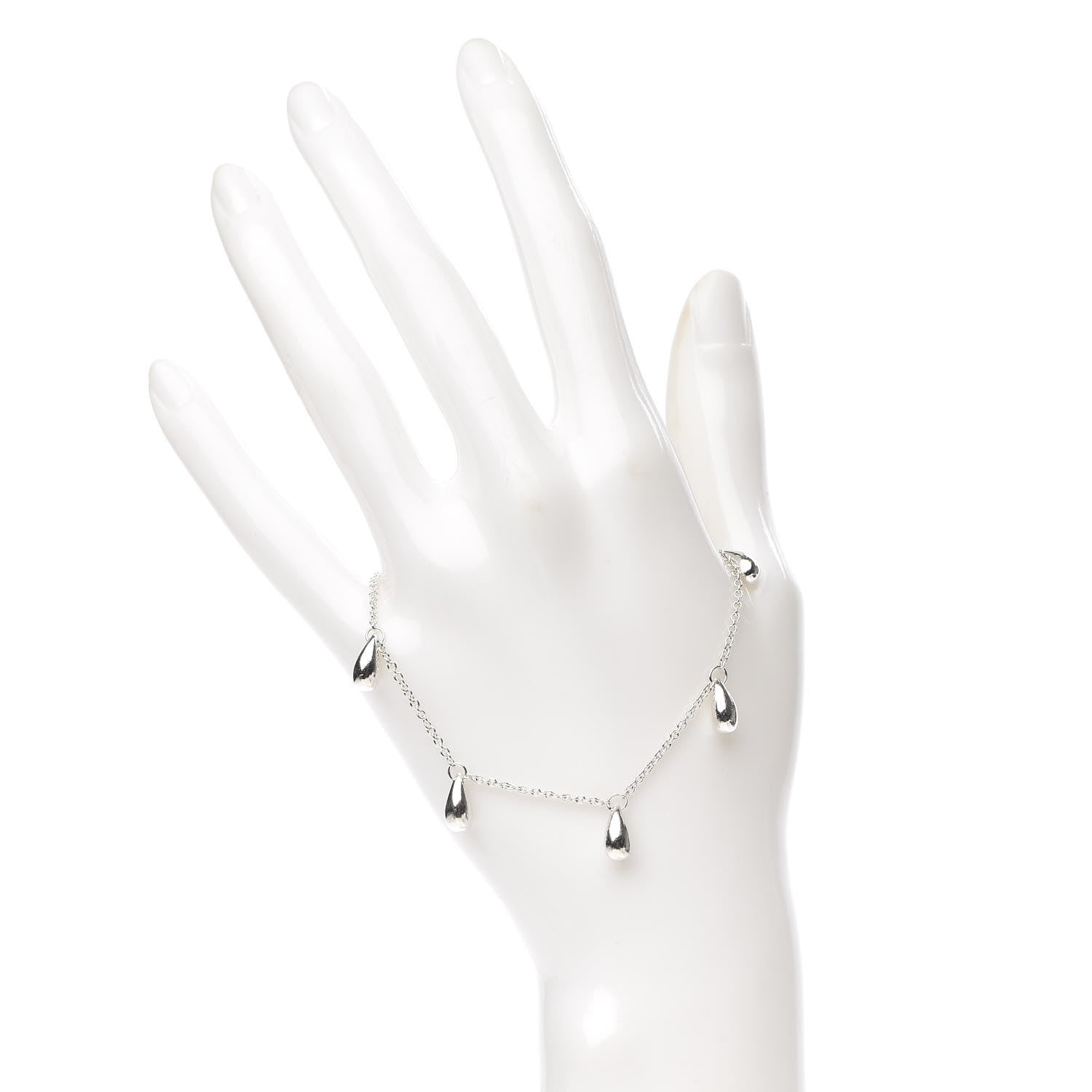 Tiffany Sterling Silver Elsa Peretti Teardrop Bracelet 2 of 6