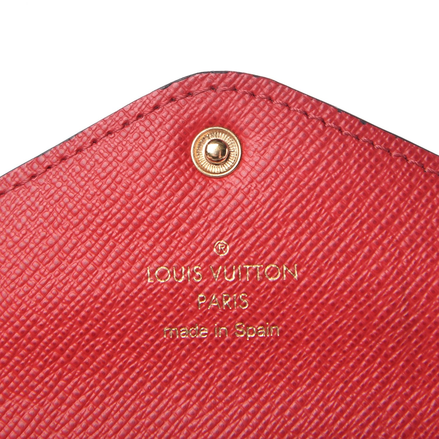 Louis Vuitton Damier Ebene Josephine Wallet Red 16 of 25