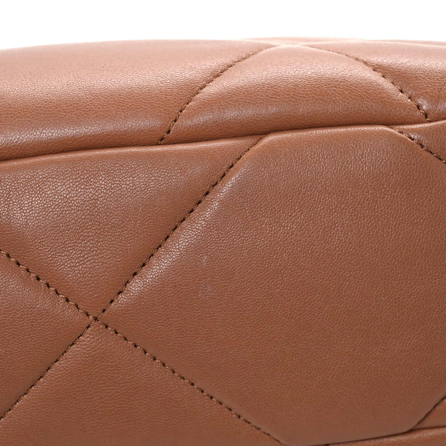 Lambskin Quilted Medium Chanel 19 Flap Brown
