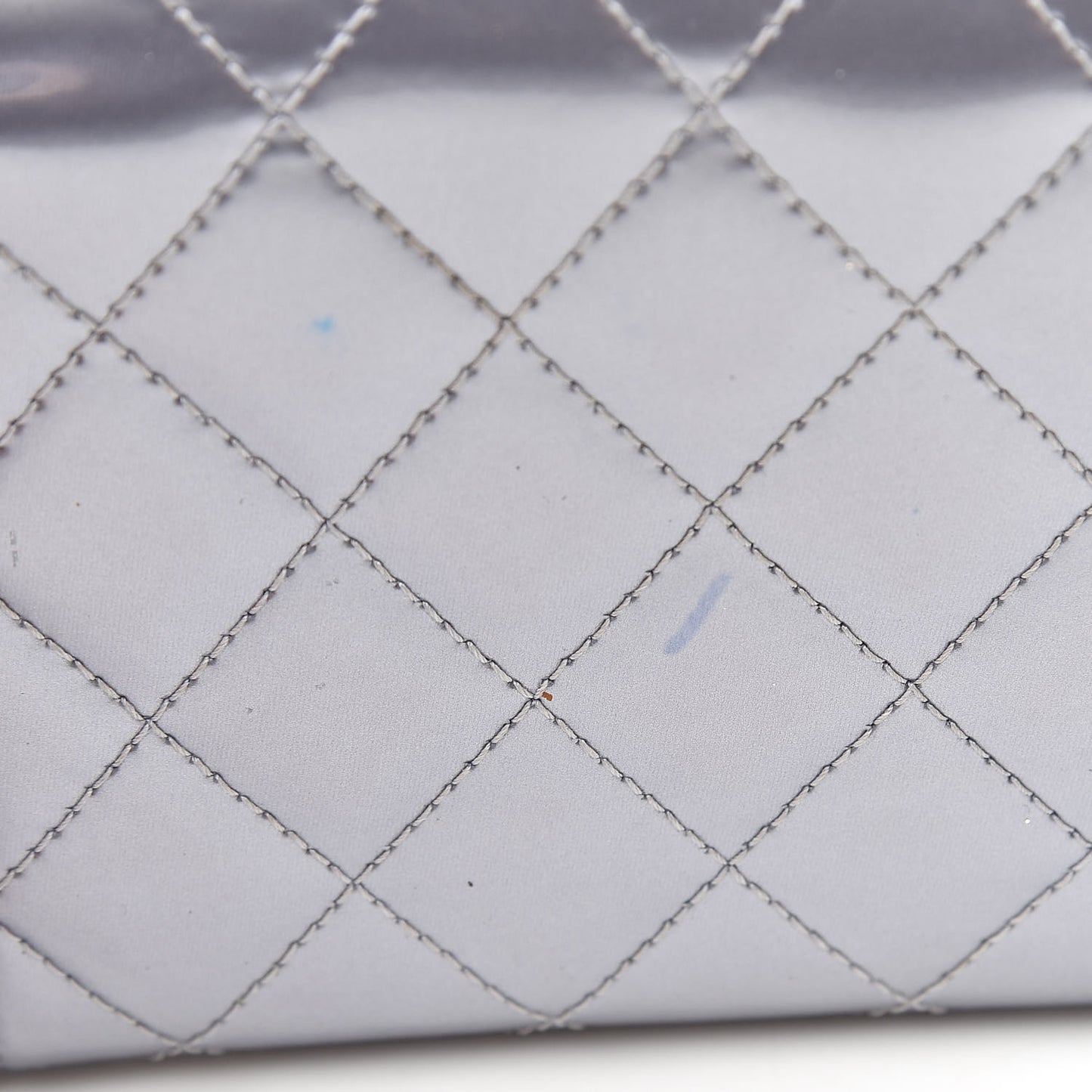 Patent Quilted Medium Boy Flap Wallet Purple