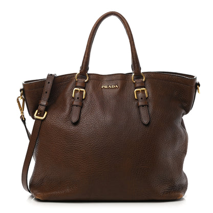 Prada Deerskin Tote Bruciato 1 of 21